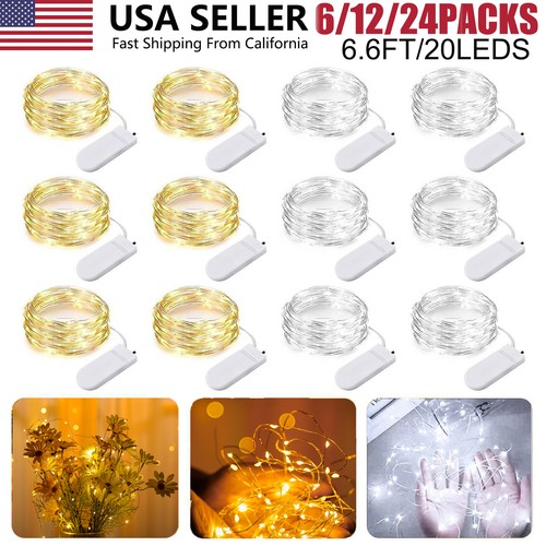 12x leds 6ft battery - leds, 6.6ft