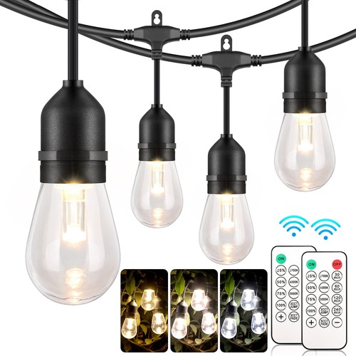 48ft black dimmable outdoor - black,