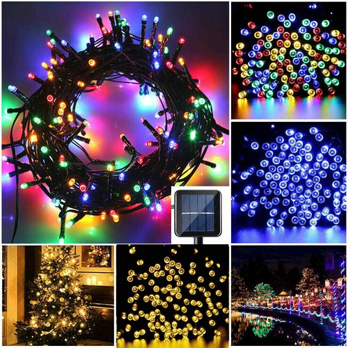 Solar powered string lights - string,