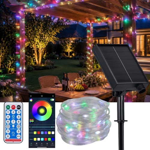 Solar rgb string lights - solar,