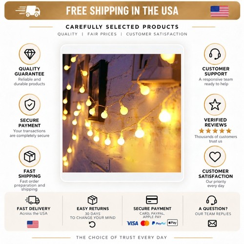 Led globe fairy lights usb - led,