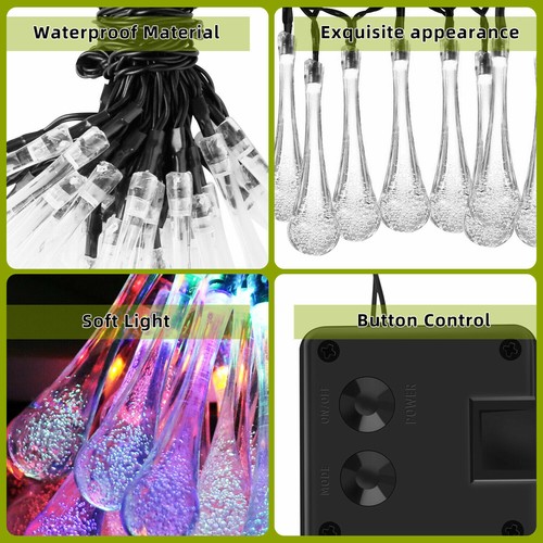 Led solar string lights - string,