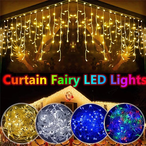 Christmas icicle lights - christmas,