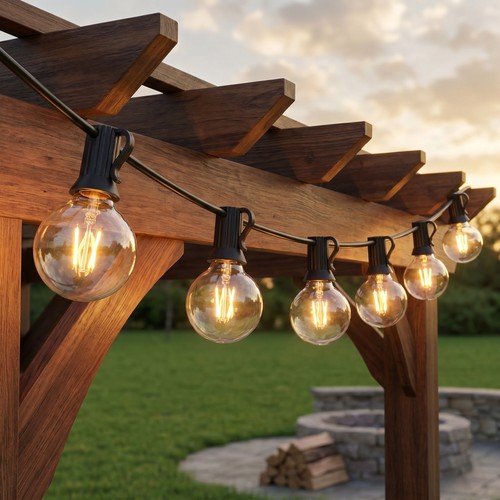 100ft outdoor string lights - string,