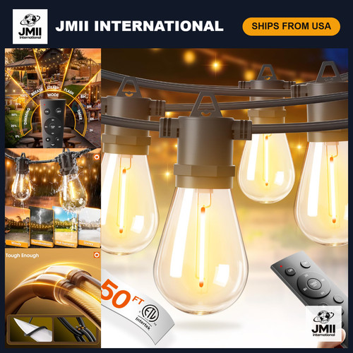 50ft led outdoor string lights - led,