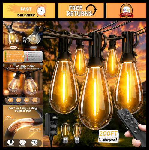 200ft led outdoor string - 200ft,